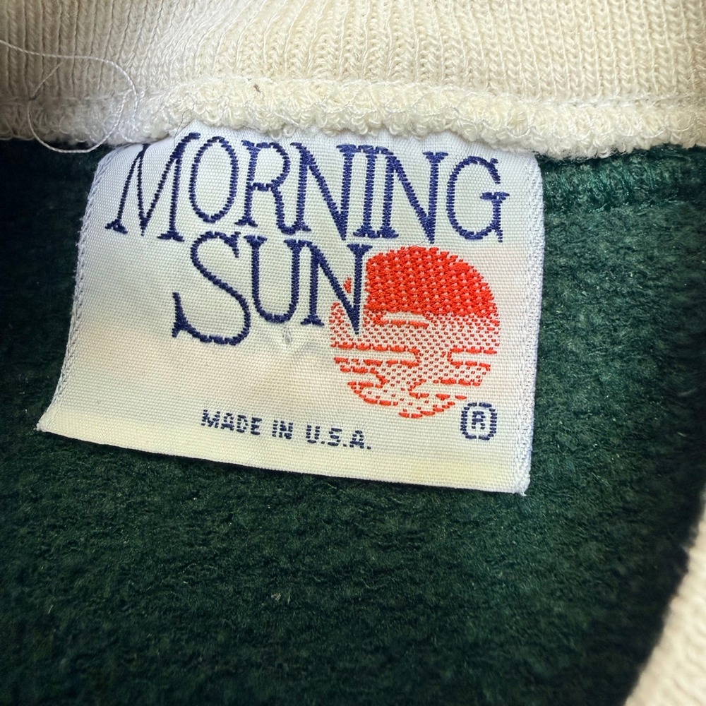 VTG Morning Sun Top Stitch Sweatshirt Women XL Harvest Moon 90s Fall Graphic USA - Picture 5 of 8